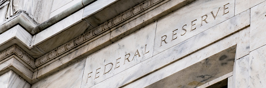 Front entrance of the U.S. Federal Reserve building