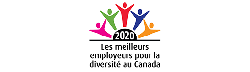 Logo du prix remis aux meilleurs employeurs pour la diversité au Canada pour 2020 