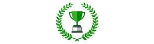 Trophy with laurels