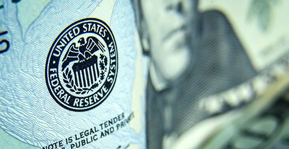 A close-up shot of American legal tender.