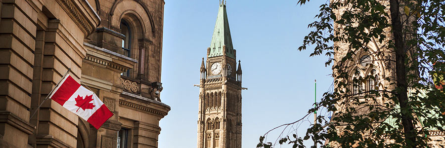 Canadian Parliament buildings in Ottawa
