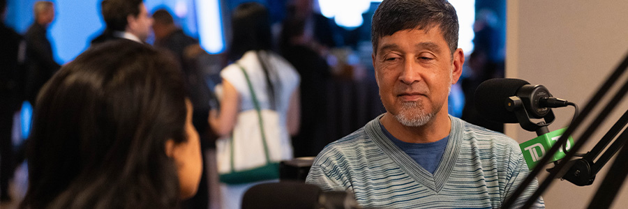 Ritu Baral (left) and Kabir Nath (right) speaking into microphones during the TD Cowen Health Care Conference in 2026.