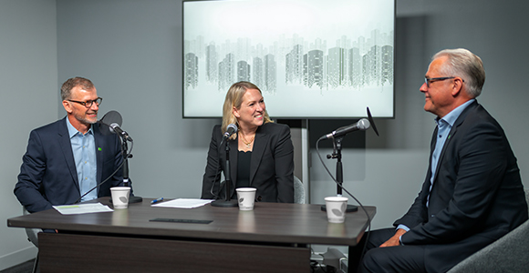 Image of Amy Van Arnhem with Greg Barnes and Rick McCreary