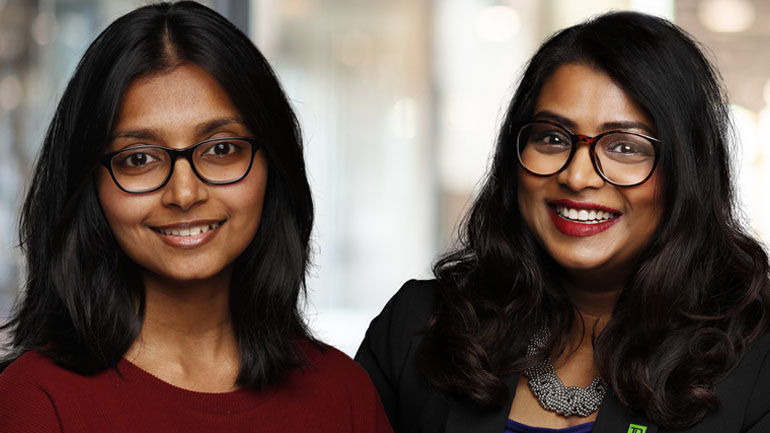Headshots of Lax Narayan and Mohini Patel