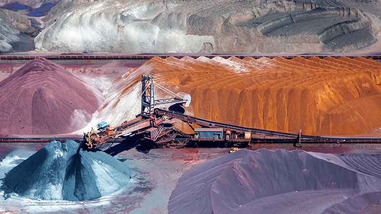 An image of a mining field