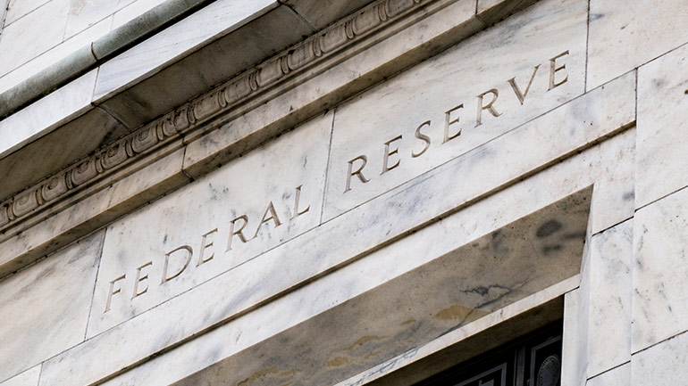 Entrée principale de l’édifice de la Réserve fédérale américaine